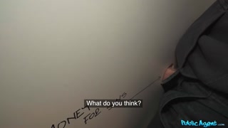 Standing Doggystyle Gloryhole Sex - Small Tits Brunette Takes Payment - бесплатное порно на 1PORNO.NET