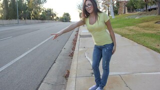 Shaved European hitchhiker takes rough fuck with creampie finish - бесплатное порно на 1PORNO.NET