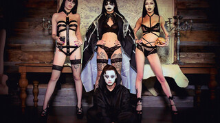 Goth Pornstars Wild Orgy - Jewelz Blu, Harlowe Blue, Val Steele in Action - лучшее порно без регистрации 1PORNO.NET