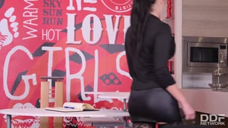 Valentina Nappi - Seductive Brunette in Stockings Teaches Hard - лучшее порно без регистрации 1PORNO.NET