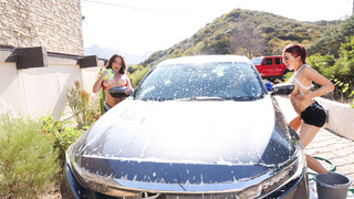 Scene 1 Trans Car Wash: Caucasian Shemale Blowjob, Handjob and Rimming - лучшее порно без регистрации 1PORNO.NET