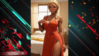 Blonde in New Dress Takes Cum on Tits and Facial - лучшее порно без регистрации 1PORNO.NET