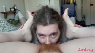 Patrick's Male POV Footjob from Amber in Bedroom Quickie - лучшее порно без регистрации 1PORNO.NET