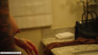 Big Titted Blonde Pornstar Gives Blowjob in Stockings - лучшее порно без регистрации 1PORNO.NET