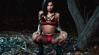 Tattooed Lovers Get Naughty Outdoors - лучшее порно без регистрации 1PORNO.NET