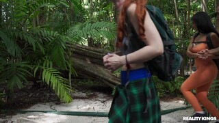 Cheating Girlfriend Gets Double Teamed in Wild Camping Threesome POV - лучшее порно без регистрации 1PORNO.NET