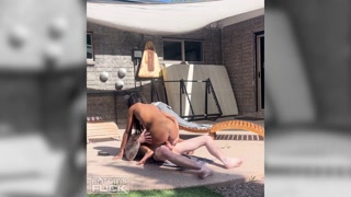 Trey Beacher's Backyard Blowjob - Allison Lox Takes It! - лучшее порно без регистрации 1PORNO.NET
