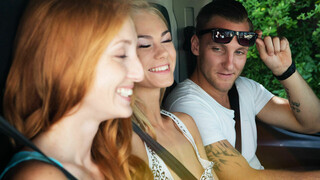 Natural Tits Hitchhiker Nancy A Striptease & Close Up Puffy Nipples - бесплатное порно на 1PORNO.NET